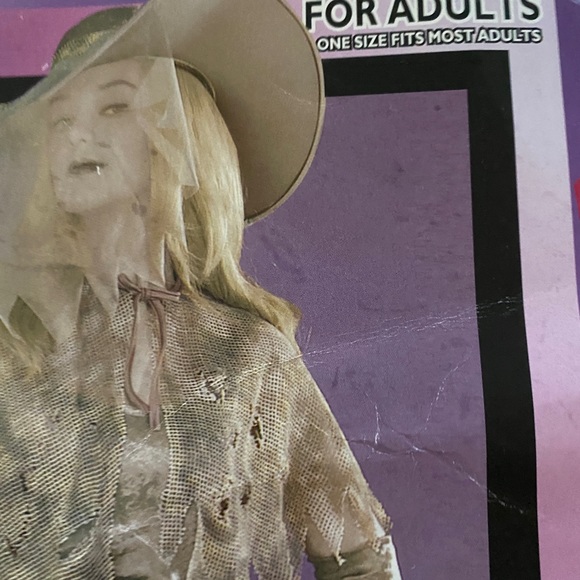 Adult ghostly gal zombie scary Halloween costume one size fits most adults - Picture 15 of 15